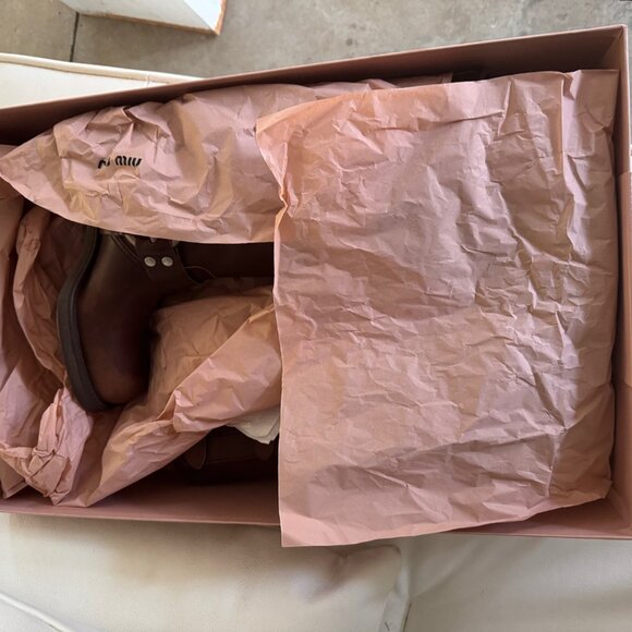 New in Box MIU MIU Buckle Harness Boots - size 37 - Picture 3 of 16